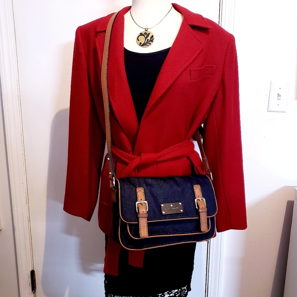 kate spade Dark Blue Denim Crossbody - Picture 7 of 12